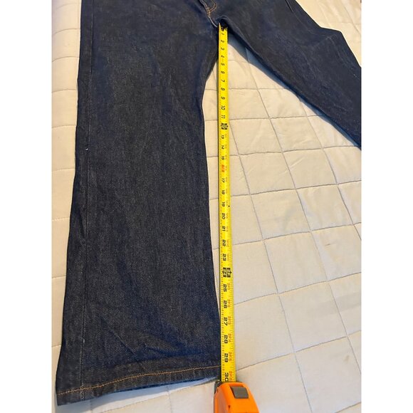 LEVIS 501XX Button Fly Raw Denim Dark Wash Straight Fit Men’s Jeans 40x32”. - Picture 5 of 15